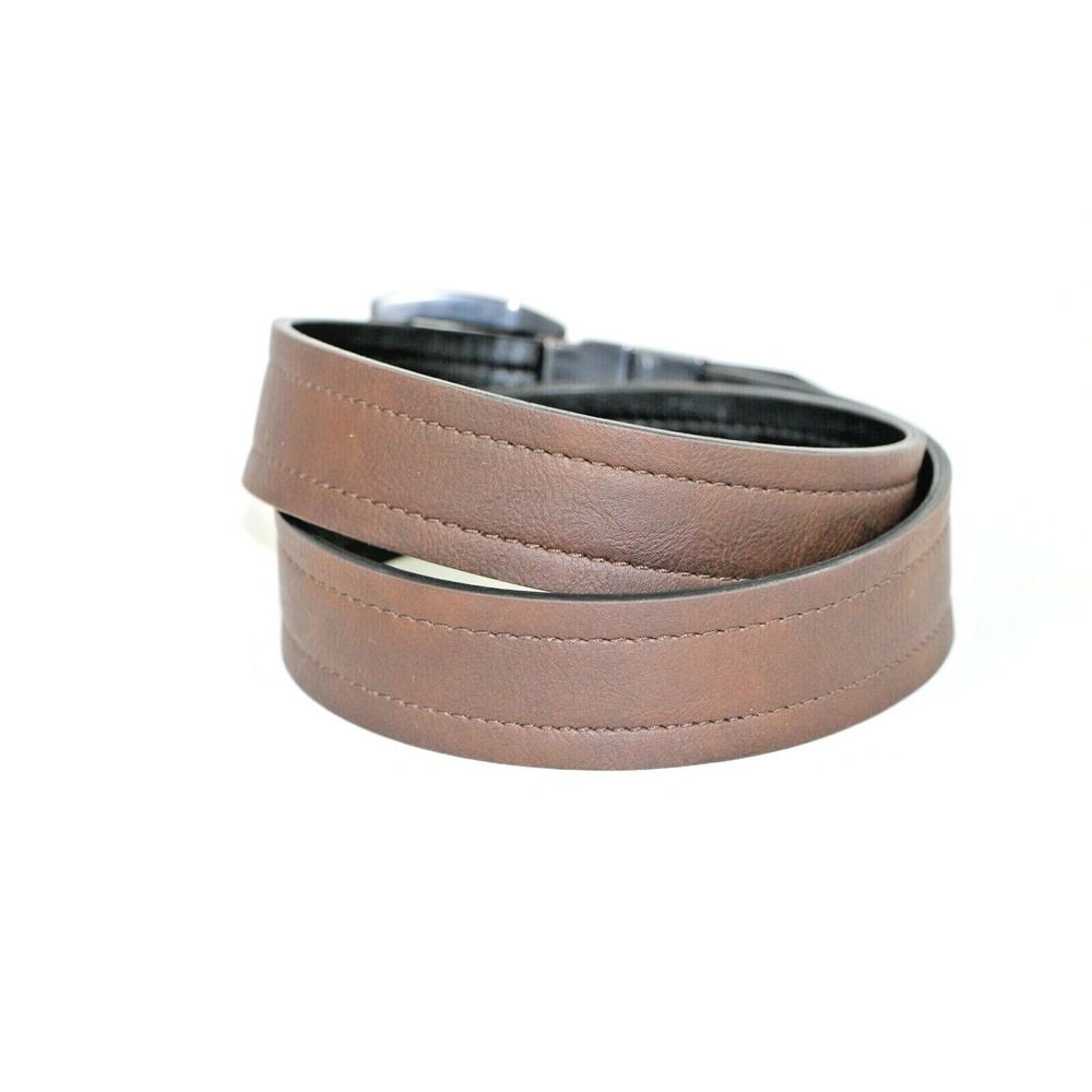 Brown Leather Core Belt Mens 32/34 Gunmetal Buckle